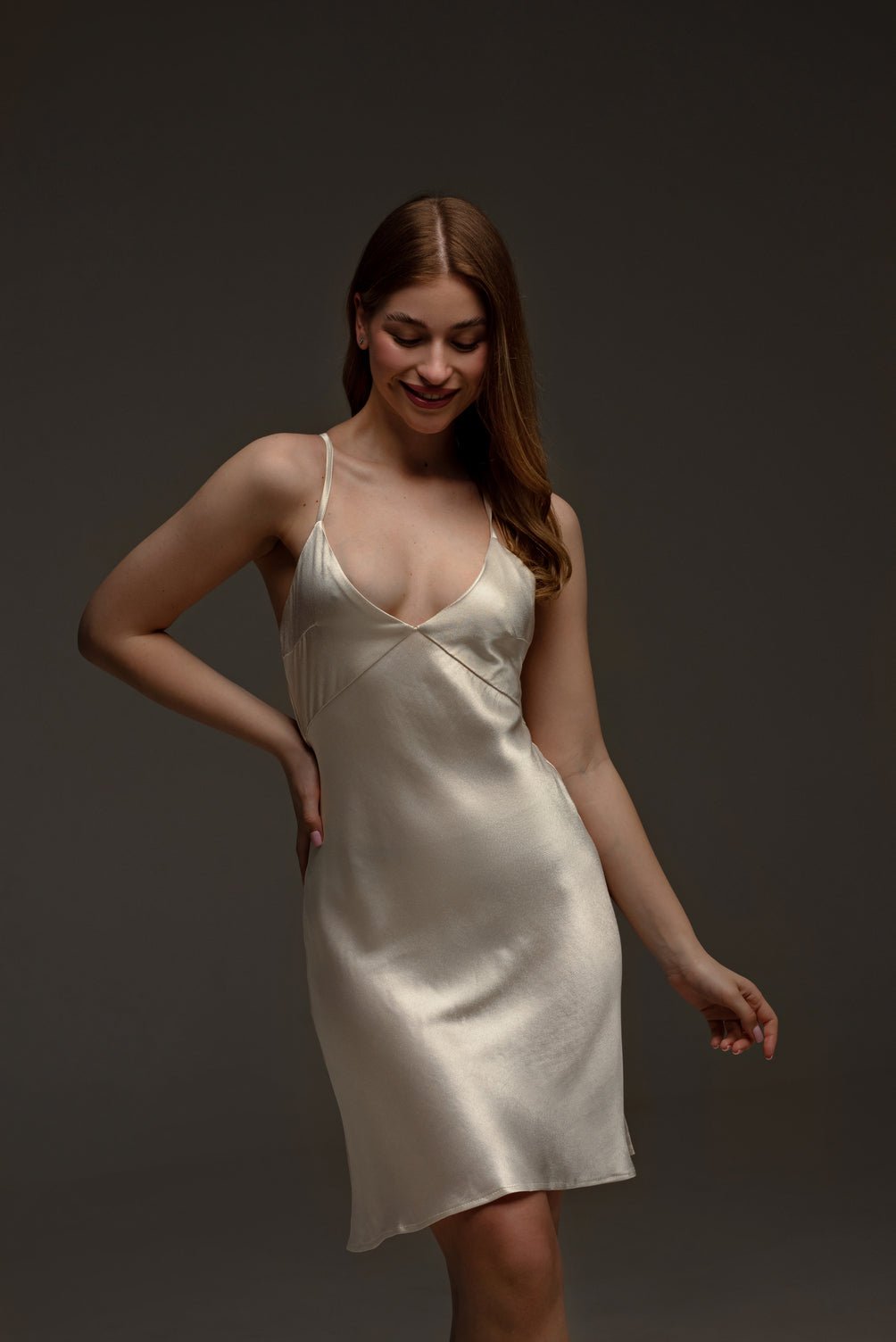 Плаття Сукня Silk Dress Sharp (S Білий) - Sleep&Go